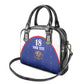 Custom Afro-Haitians Football Pride Shoulder Handbag Les Grenadiers Veve Vodou Blue Version - African Pride