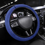 Afro-Haitians Football Pride Steering Wheel Cover Les Grenadiers Veve Vodou Blue Version - African Pride