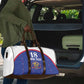 Custom Afro-Haitians Football Pride Travel Bag Les Grenadiers Veve Vodou Blue Version