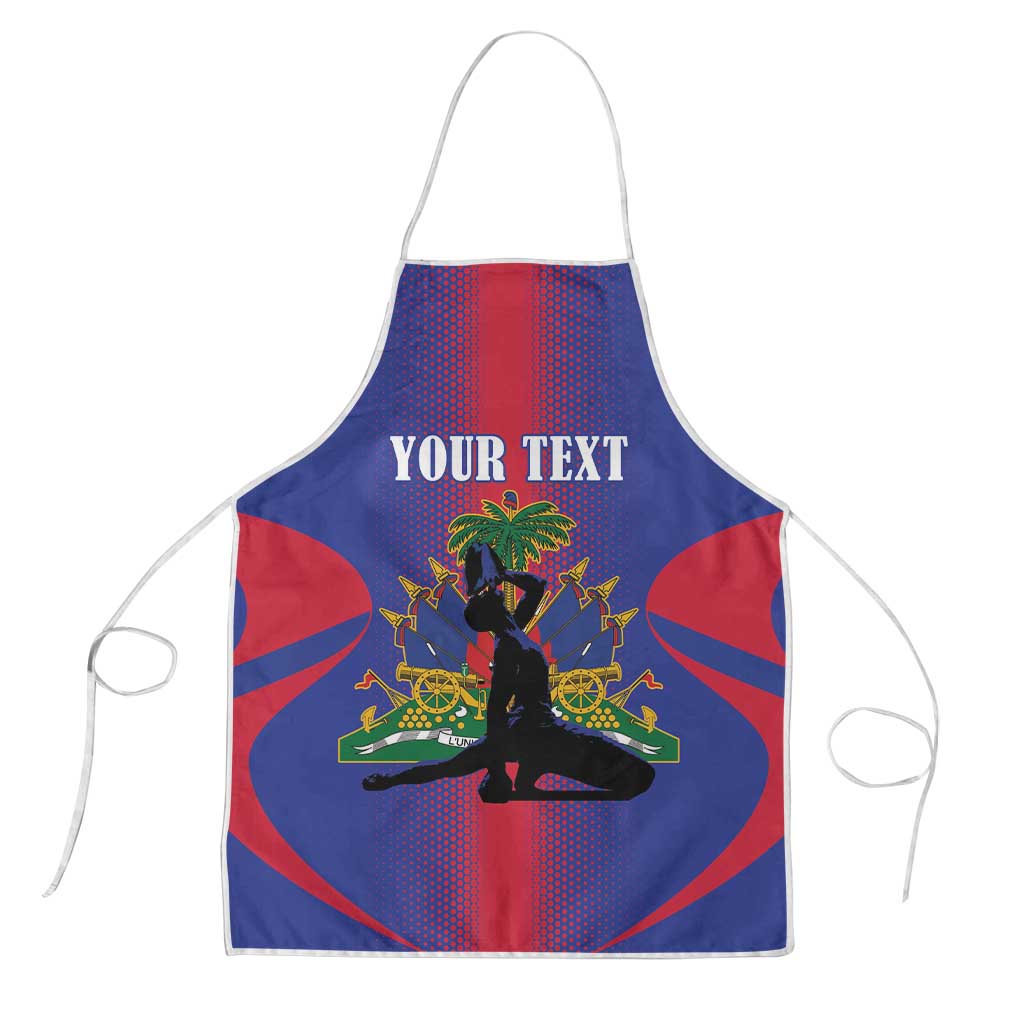 Afro-Haitians Pride Personalized Apron Neg Marron Haitian Heritage