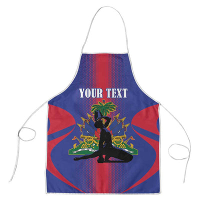 Afro-Haitians Pride Personalized Apron Neg Marron Haitian Heritage