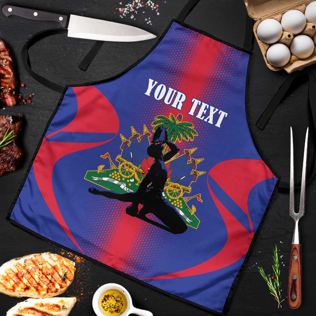 Afro-Haitians Pride Personalized Apron Neg Marron Haitian Heritage