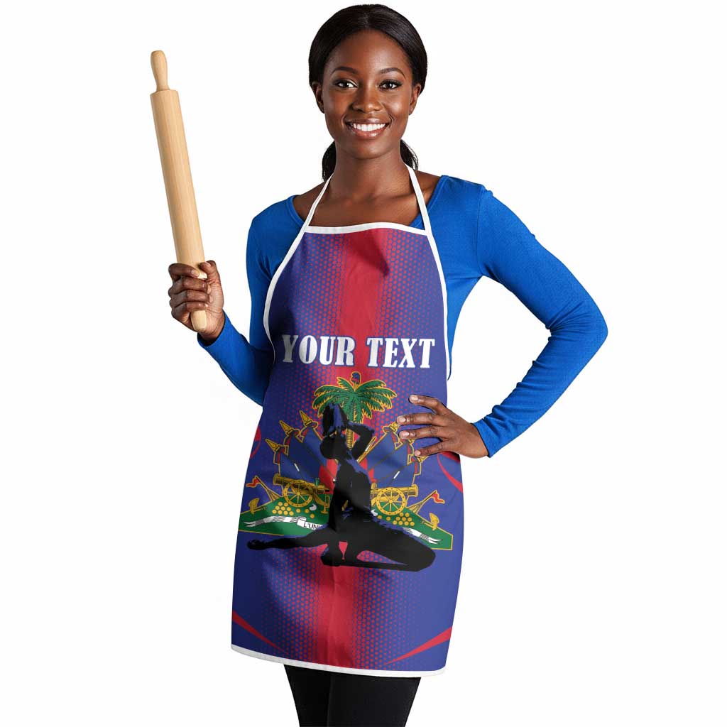 Afro-Haitians Pride Personalized Apron Neg Marron Haitian Heritage