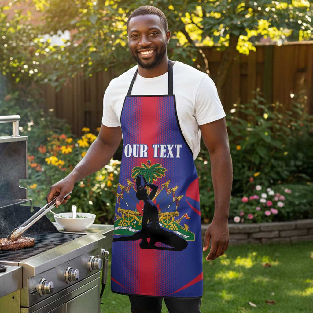 Afro-Haitians Pride Personalized Apron Neg Marron Haitian Heritage