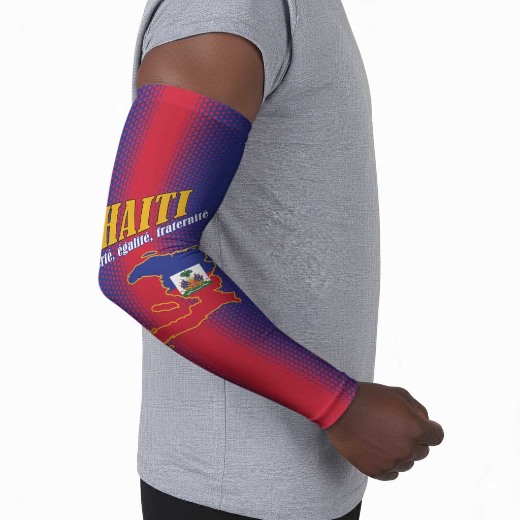 Afro-Haitians Pride Personalized Arm Sleeves Neg Marron Haitian Heritage