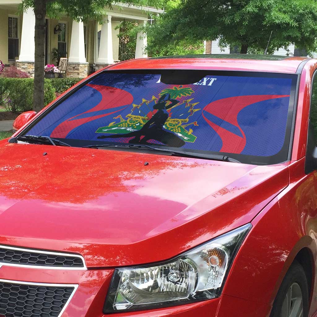 Afro-Haitians Pride Personalized Auto Sun Shade Neg Marron Haitian Heritage