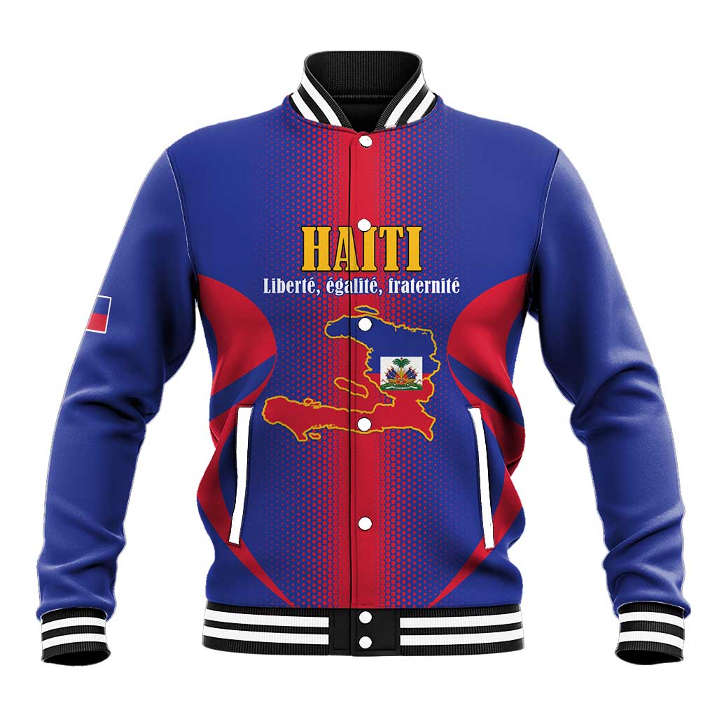 Afro-Haitians Pride Personalized Baseball Jacket Neg Marron Haitian Heritage - African Pride