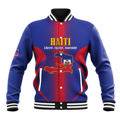 Afro-Haitians Pride Personalized Baseball Jacket Neg Marron Haitian Heritage - African Pride
