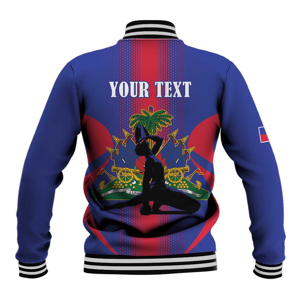 Afro-Haitians Pride Personalized Baseball Jacket Neg Marron Haitian Heritage - African Pride