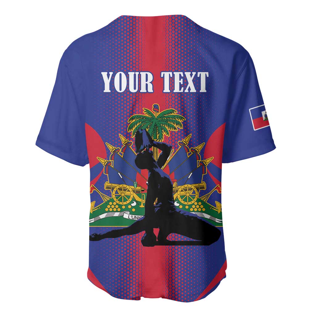 Afro-Haitians Pride Personalized Baseball Jersey Neg Marron Haitian Heritage LT18