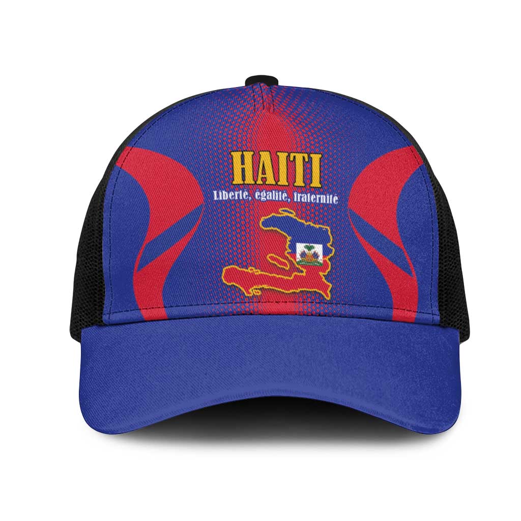 Afro-Haitians Pride Baseball Net Cap Neg Marron Haitian Heritage - African Pride