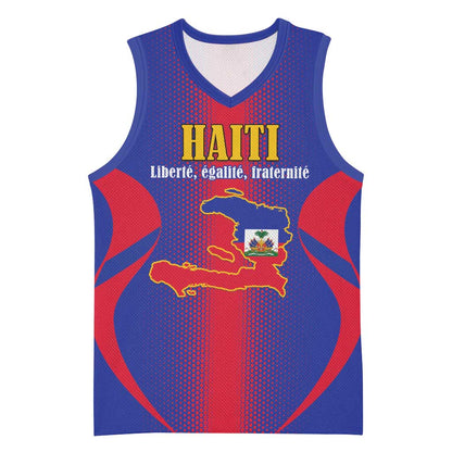 Afro-Haitians Pride Personalized Basketball Jersey Neg Marron Haitian Heritage - African Pride