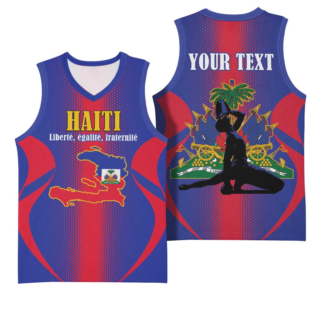 Afro-Haitians Pride Personalized Basketball Jersey Neg Marron Haitian Heritage - African Pride