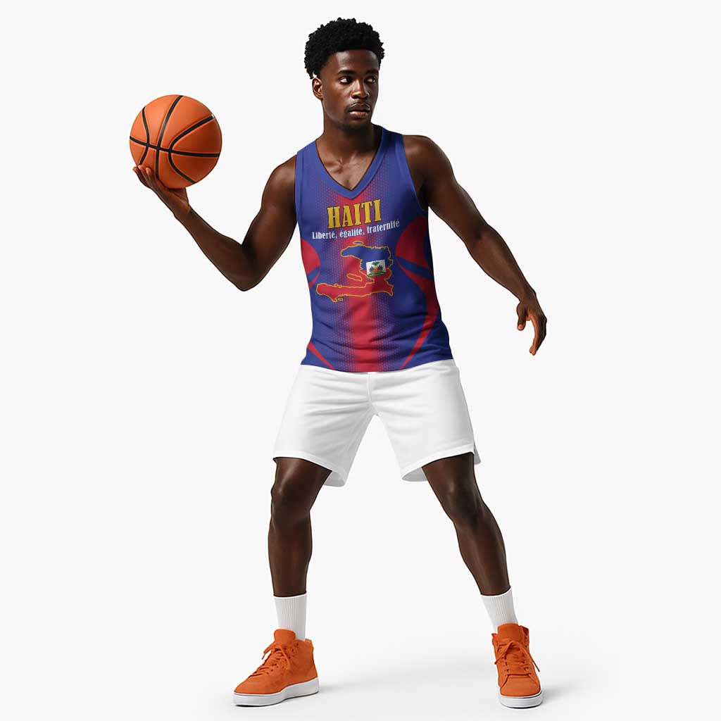 Afro-Haitians Pride Personalized Basketball Jersey Neg Marron Haitian Heritage - African Pride