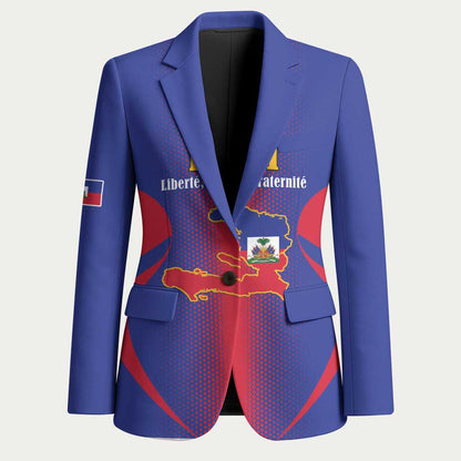 Afro-Haitians Pride Personalized Blazer Neg Marron Haitian Heritage