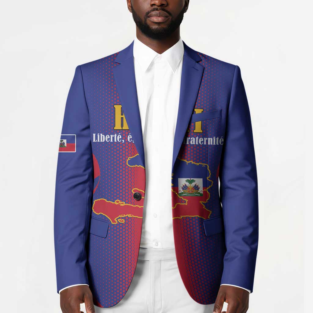 Afro-Haitians Pride Personalized Blazer Neg Marron Haitian Heritage