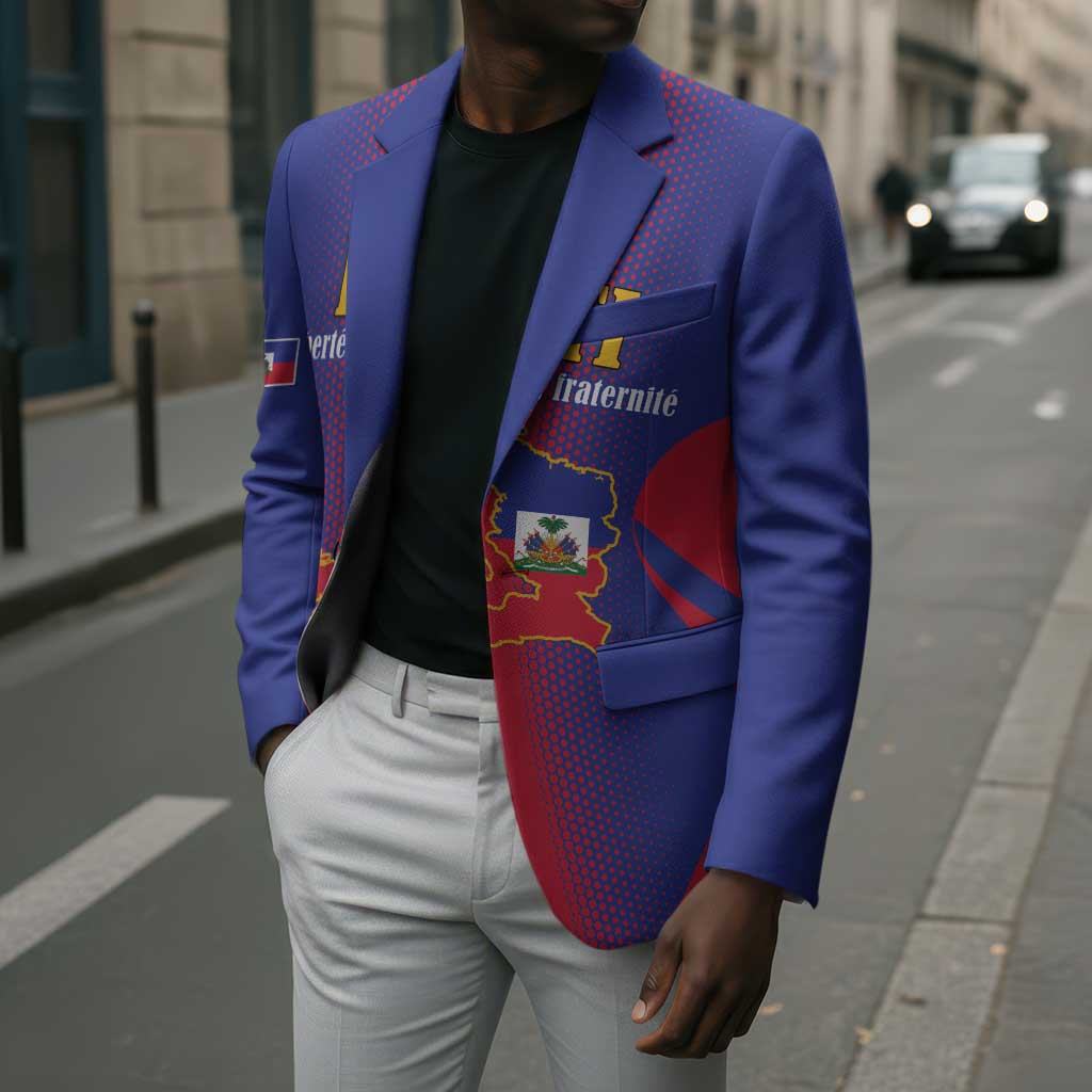 Afro-Haitians Pride Personalized Blazer Neg Marron Haitian Heritage