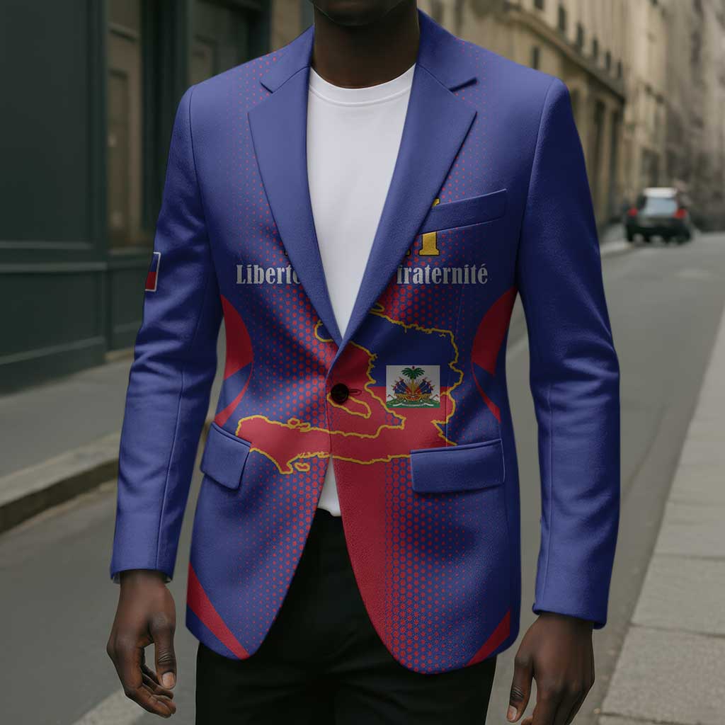 Afro-Haitians Pride Personalized Blazer Neg Marron Haitian Heritage