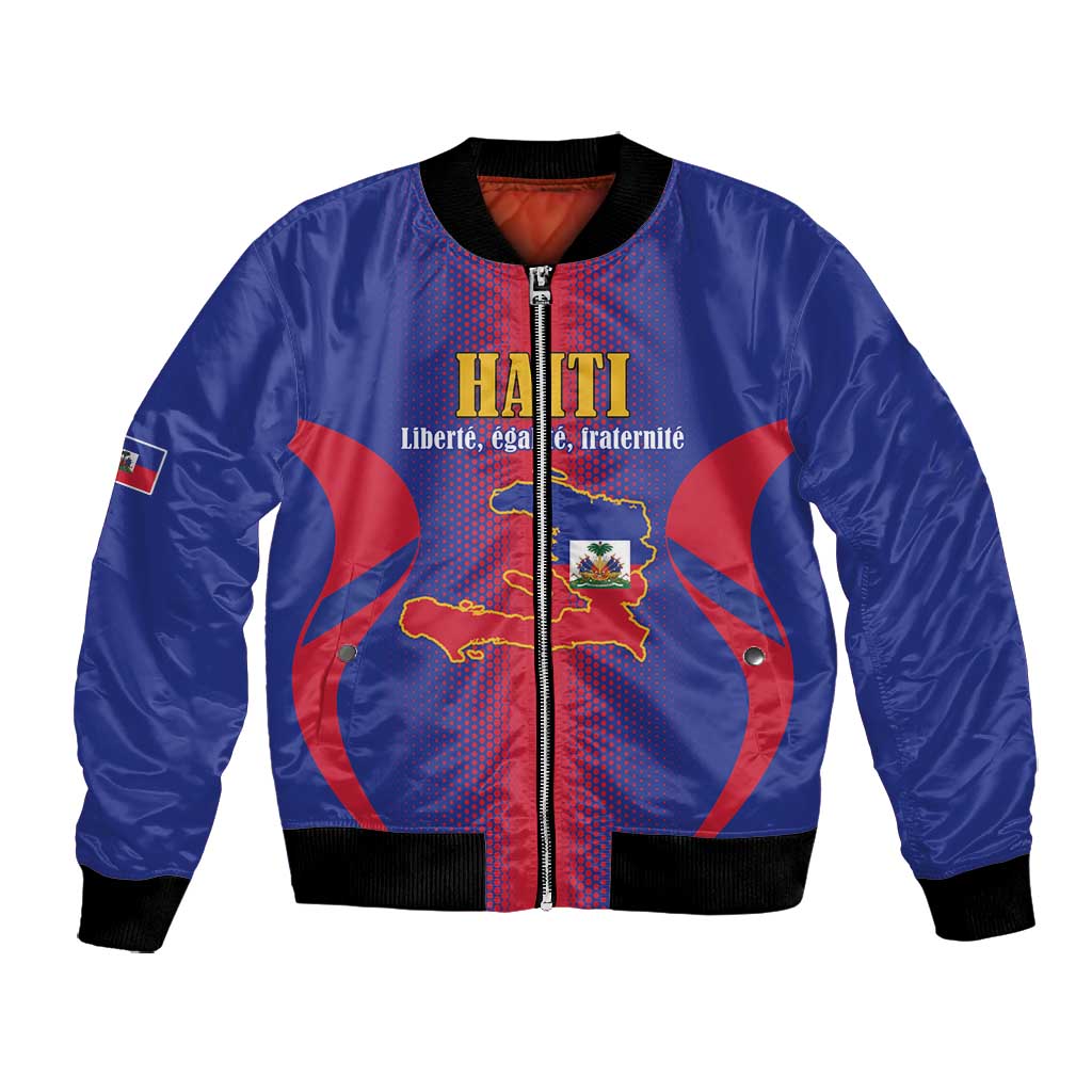 Afro-Haitians Pride Personalized Bomber Jacket Neg Marron Haitian Heritage - African Pride