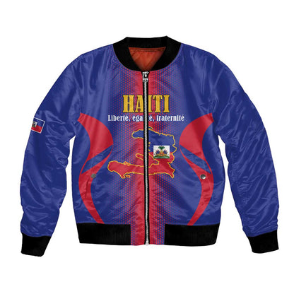 Afro-Haitians Pride Personalized Bomber Jacket Neg Marron Haitian Heritage - African Pride