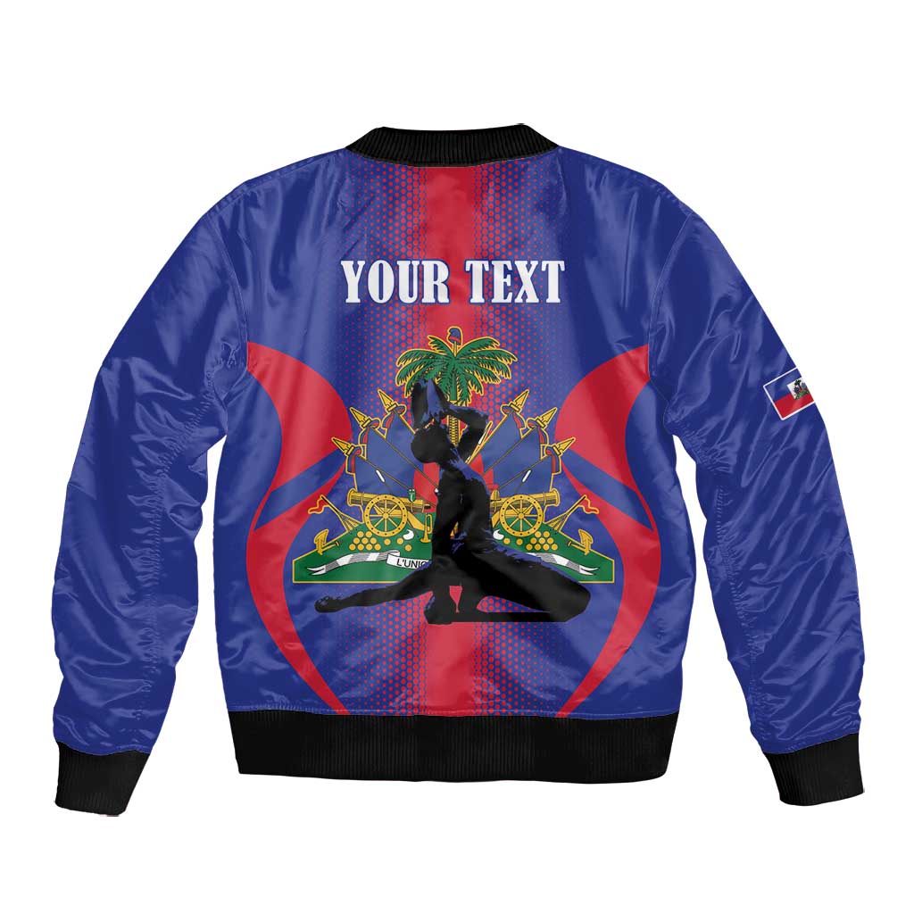 Afro-Haitians Pride Personalized Bomber Jacket Neg Marron Haitian Heritage - African Pride