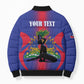 Afro-Haitians Pride Personalized Bomber Puffer Jacket Neg Marron Haitian Heritage