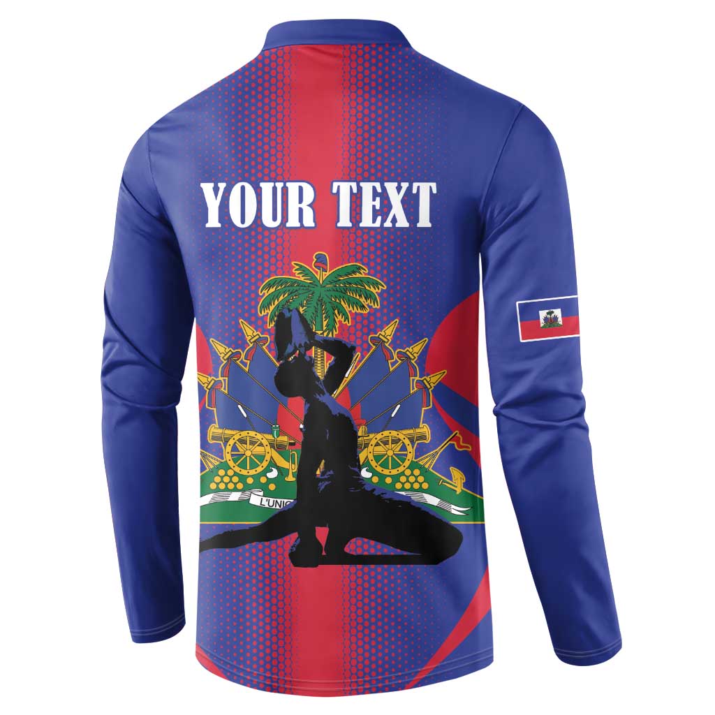 Afro-Haitians Pride Personalized Button Sweatshirt Neg Marron Haitian Heritage