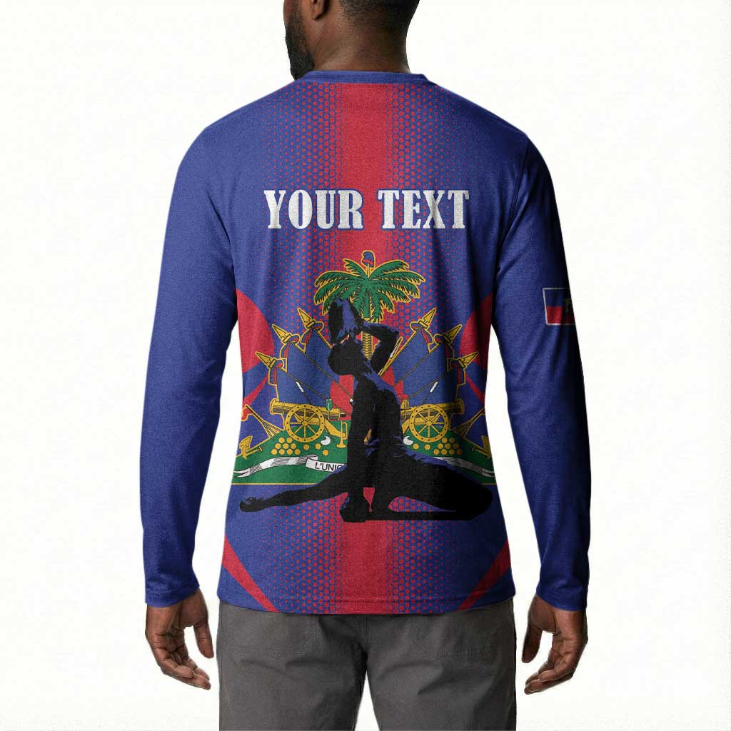 Afro-Haitians Pride Personalized Button Sweatshirt Neg Marron Haitian Heritage