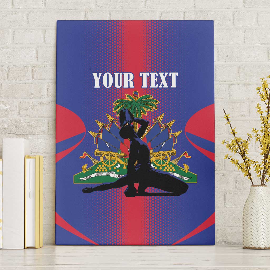 Afro-Haitians Pride Personalized Canvas Wall Art Neg Marron Haitian Heritage - African Pride