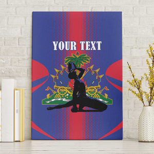 Afro-Haitians Pride Personalized Canvas Wall Art Neg Marron Haitian Heritage - African Pride