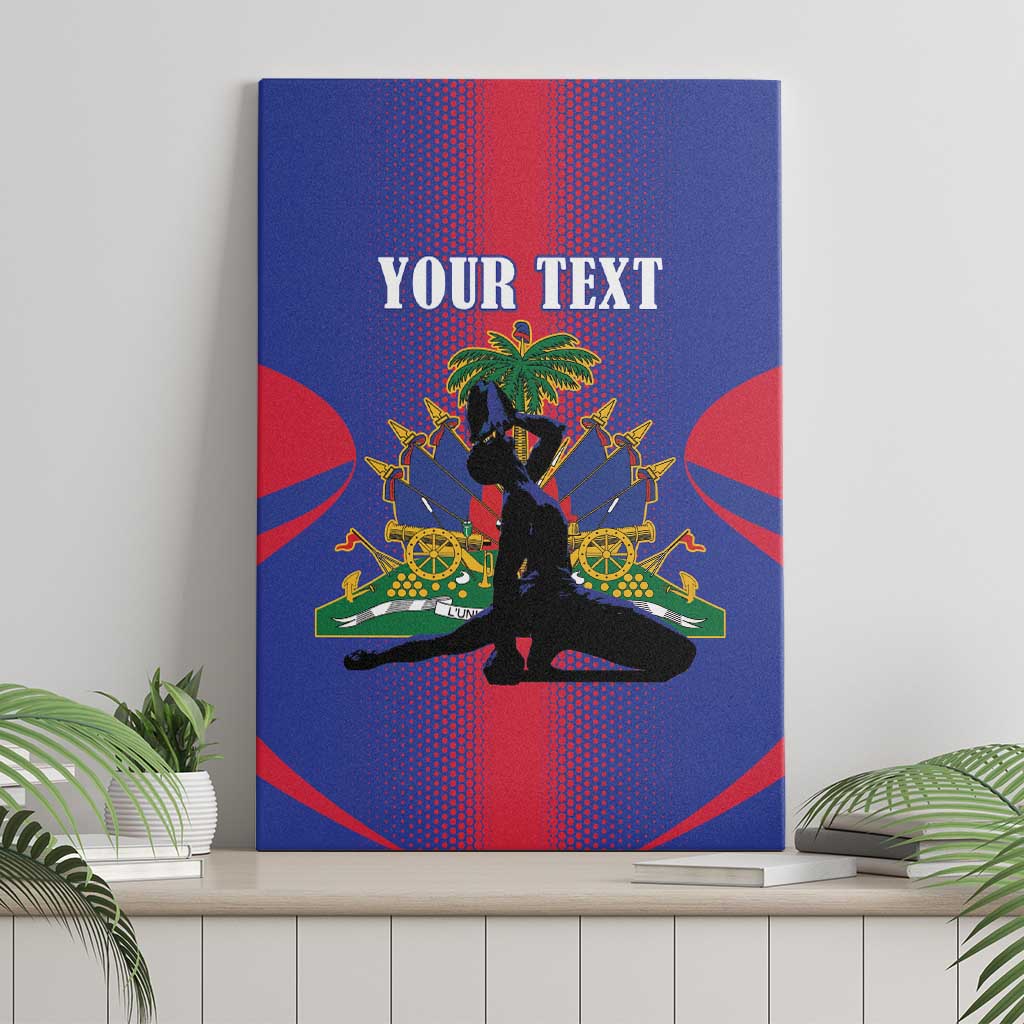 Afro-Haitians Pride Personalized Canvas Wall Art Neg Marron Haitian Heritage - African Pride