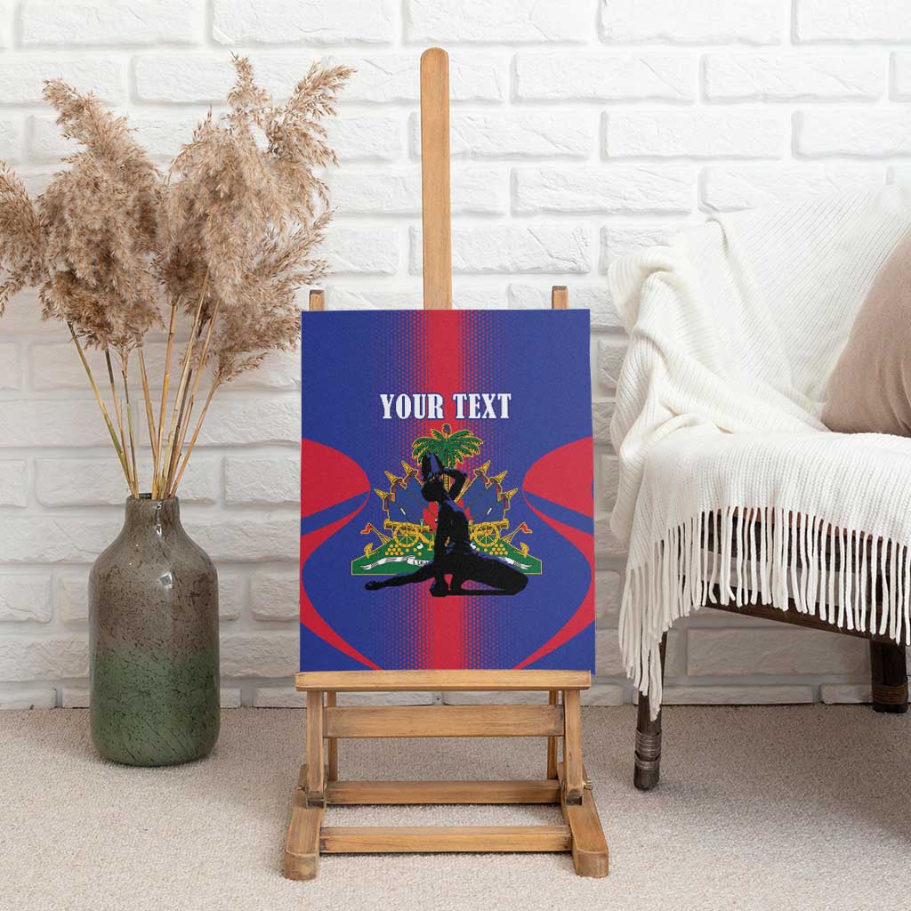 Afro-Haitians Pride Personalized Canvas Wall Art Neg Marron Haitian Heritage - African Pride