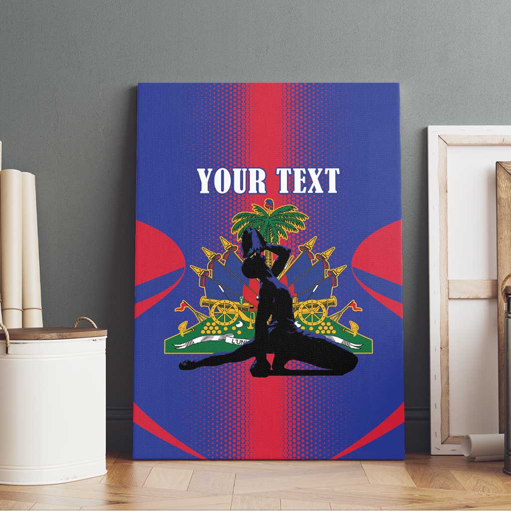 Afro-Haitians Pride Personalized Canvas Wall Art Neg Marron Haitian Heritage - African Pride