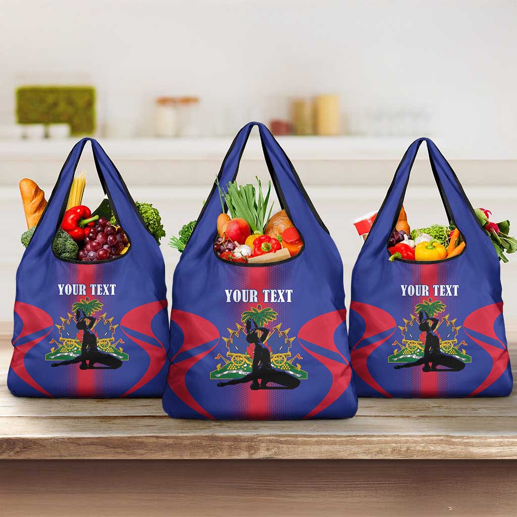 Afro-Haitians Pride Personalized Grocery Bag Neg Marron Haitian Heritage - African Pride