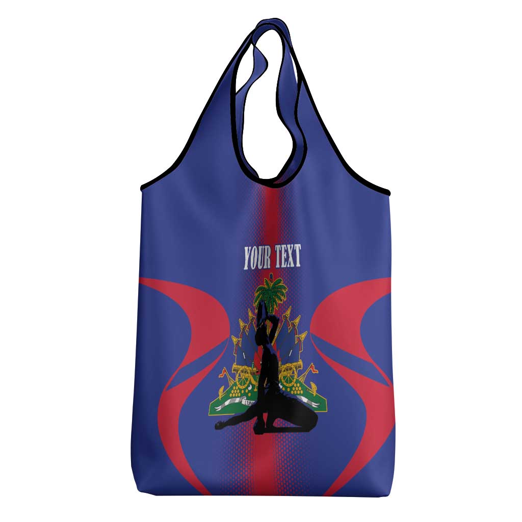 Afro-Haitians Pride Personalized Grocery Bag Neg Marron Haitian Heritage - African Pride