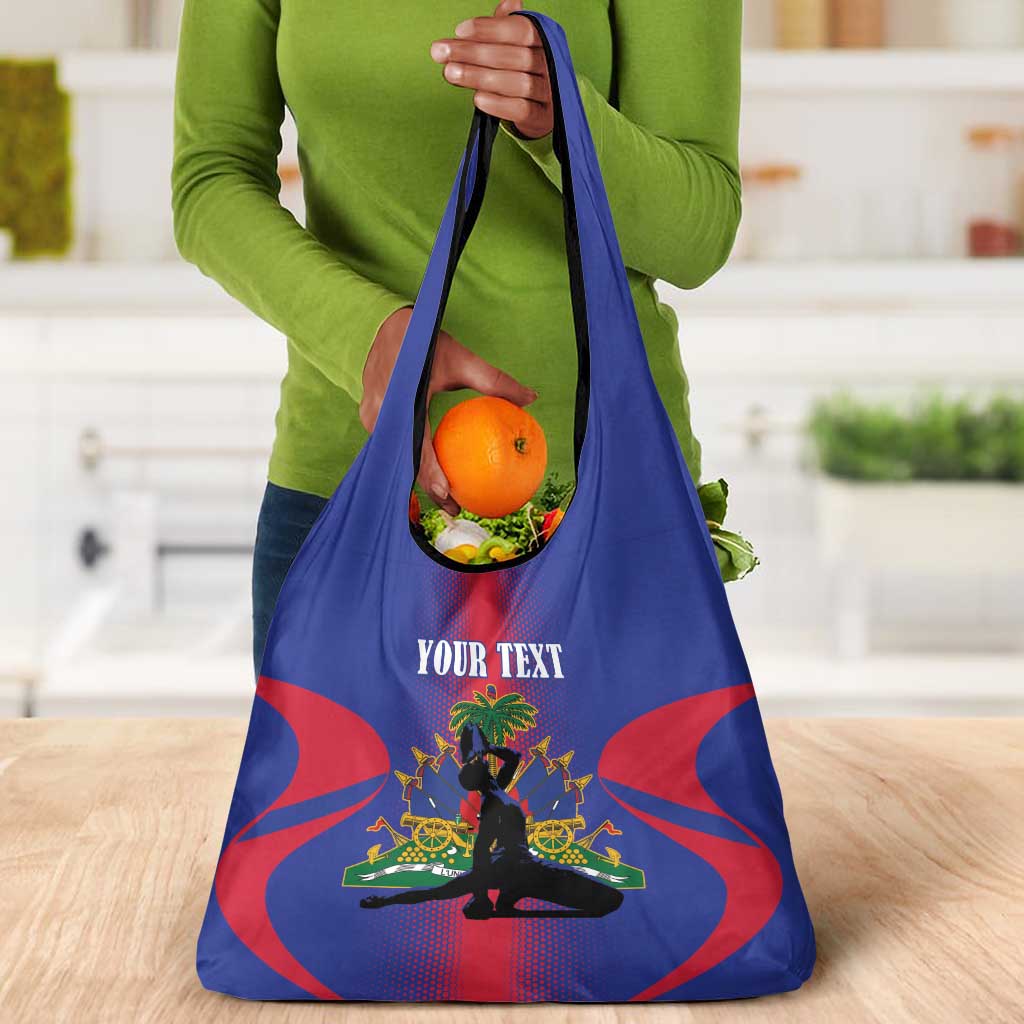 Afro-Haitians Pride Personalized Grocery Bag Neg Marron Haitian Heritage - African Pride