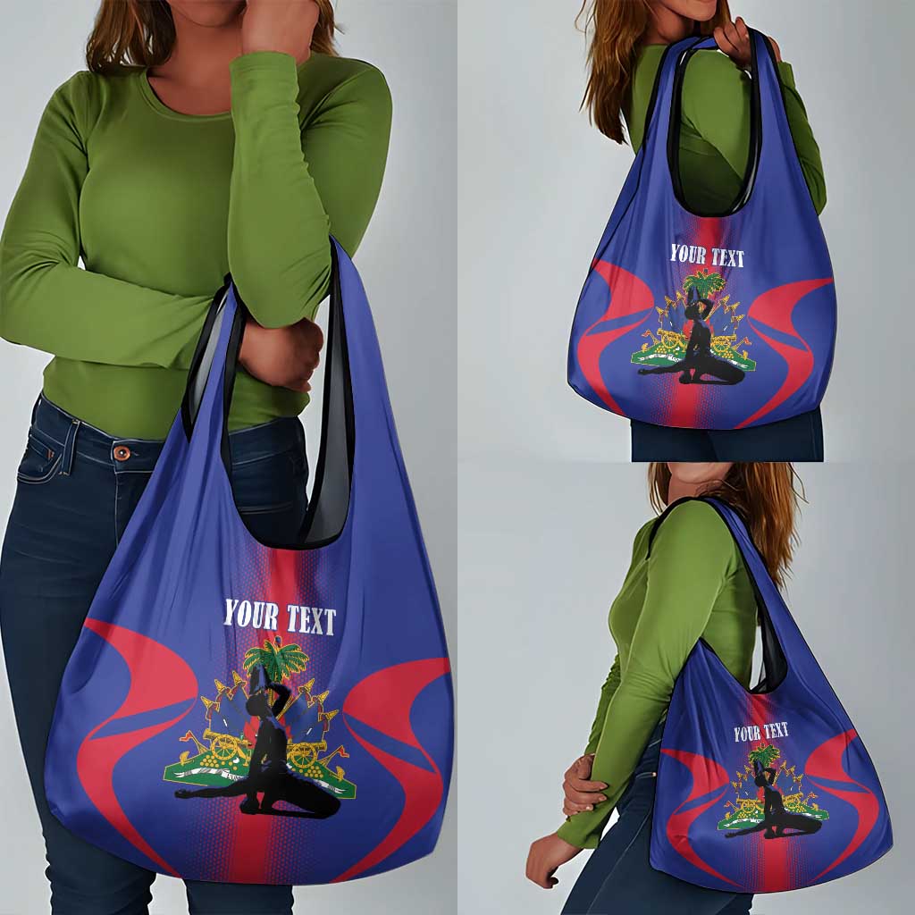 Afro-Haitians Pride Personalized Grocery Bag Neg Marron Haitian Heritage - African Pride