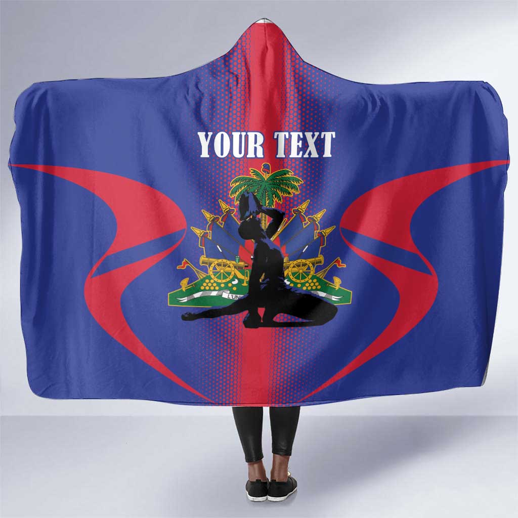 Afro-Haitians Pride Personalized Hooded Blanket Neg Marron Haitian Heritage - African Pride
