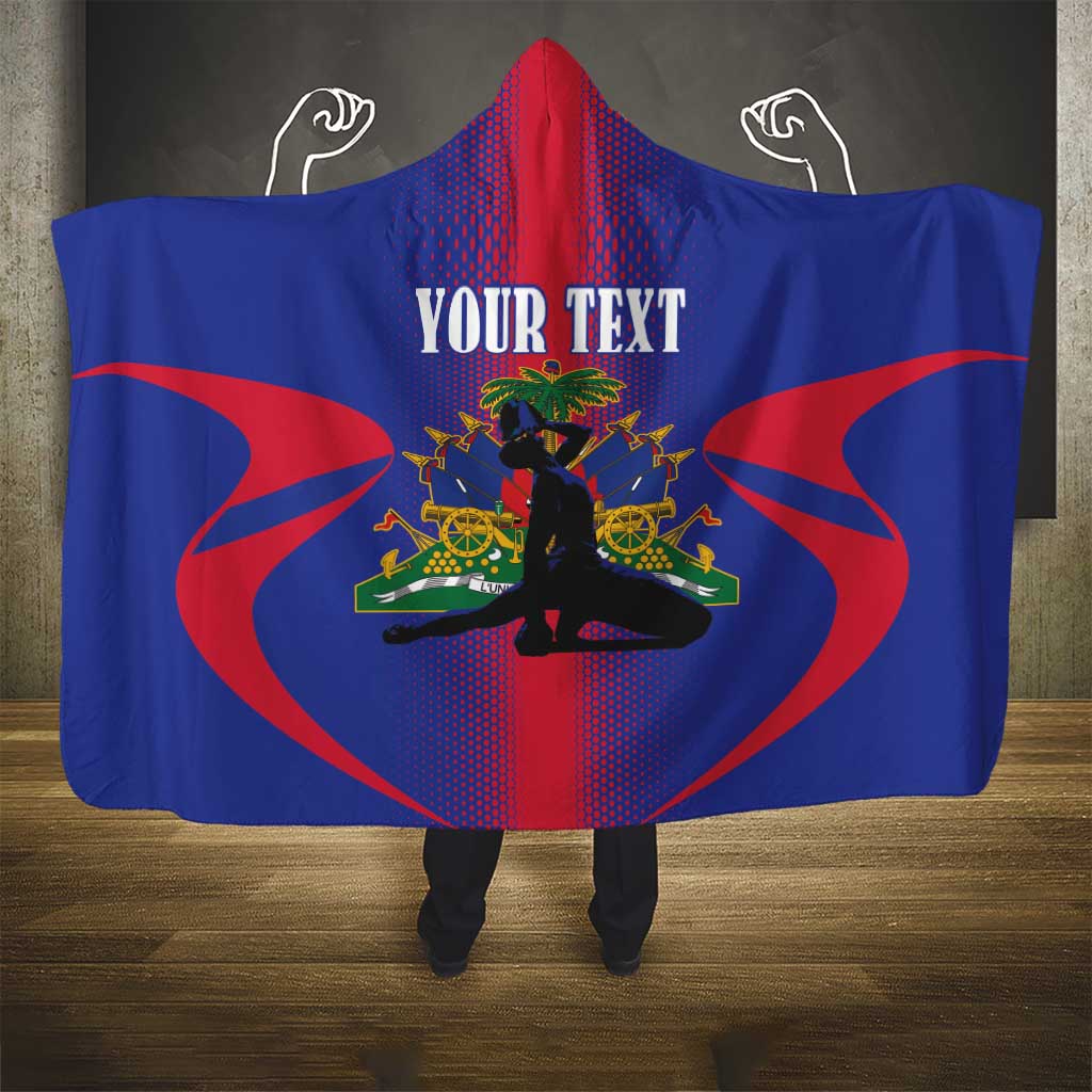 Afro-Haitians Pride Personalized Hooded Blanket Neg Marron Haitian Heritage - African Pride