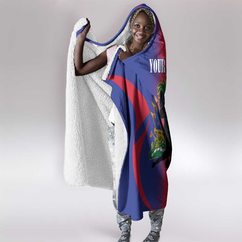 Afro-Haitians Pride Personalized Hooded Blanket Neg Marron Haitian Heritage - African Pride
