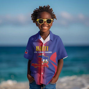 Afro-Haitians Pride Personalized Kid Hawaiian Shirt Neg Marron Haitian Heritage LT18