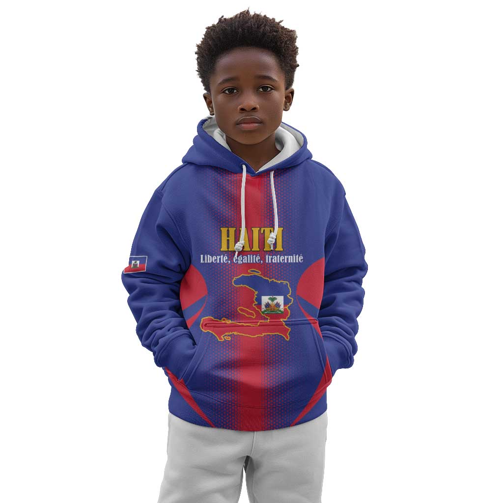 Afro-Haitians Pride Personalized Kid Hoodie Neg Marron Haitian Heritage - African Pride