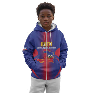 Afro-Haitians Pride Personalized Kid Hoodie Neg Marron Haitian Heritage - African Pride