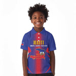 Afro-Haitians Pride Personalized Kid Polo Shirt Neg Marron Haitian Heritage LT18