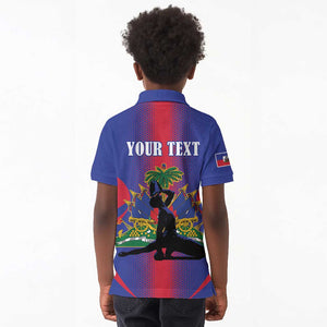Afro-Haitians Pride Personalized Kid Polo Shirt Neg Marron Haitian Heritage LT18