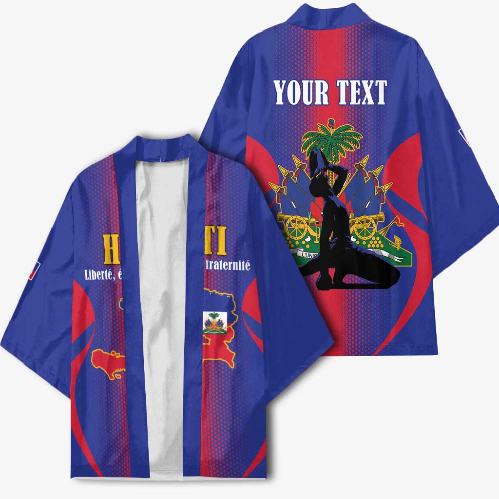 Afro-Haitians Pride Personalized Kimono Neg Marron Haitian Heritage
