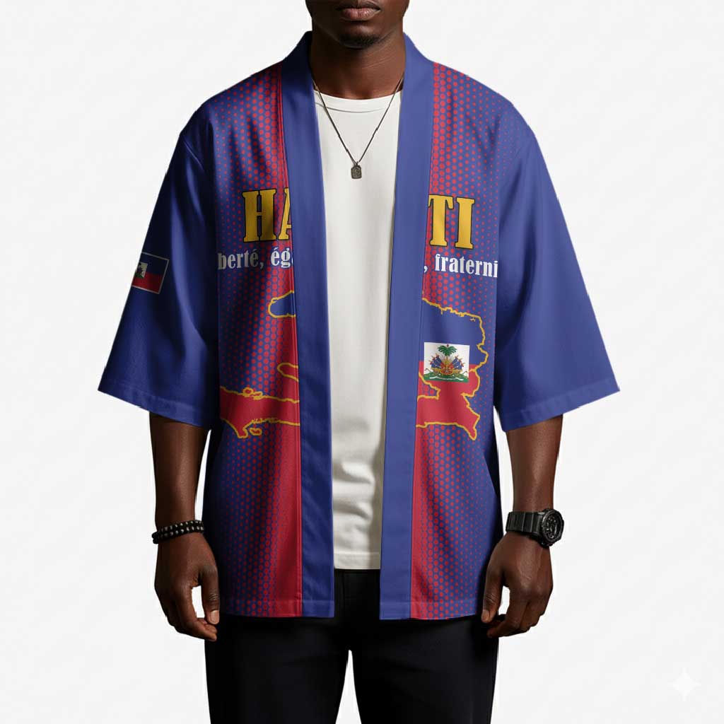 Afro-Haitians Pride Personalized Kimono Neg Marron Haitian Heritage