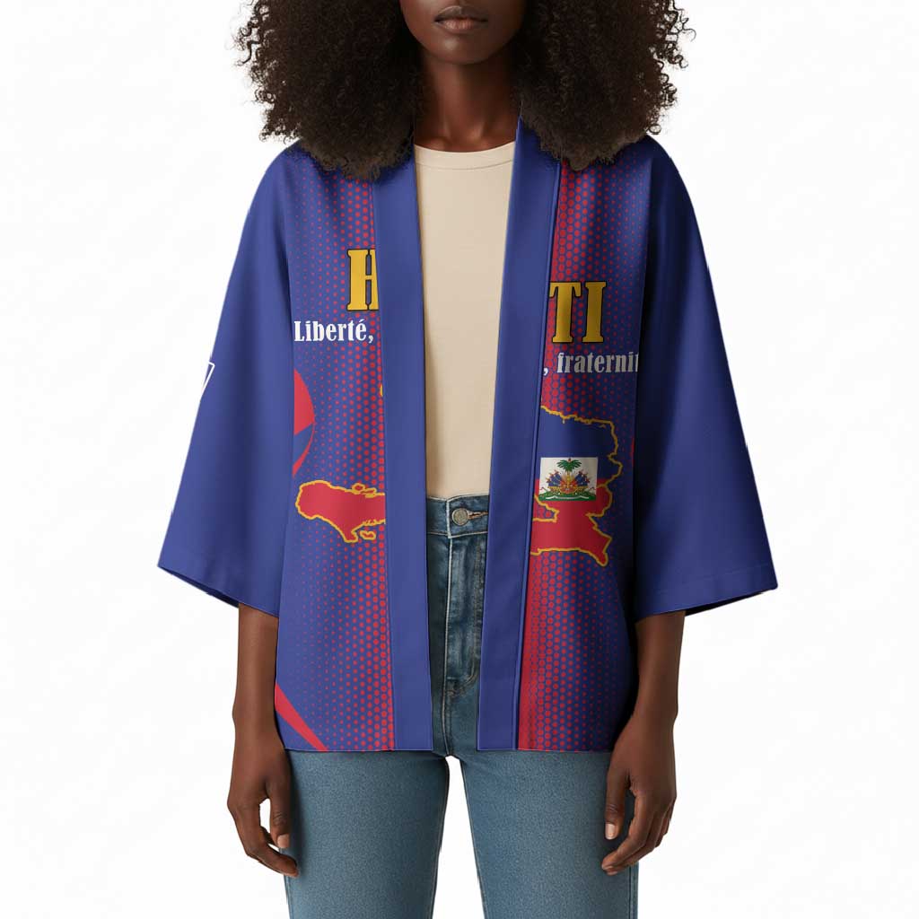 Afro-Haitians Pride Personalized Kimono Neg Marron Haitian Heritage