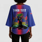Afro-Haitians Pride Personalized Kimono Sleeve Blouse Neg Marron Haitian Heritage