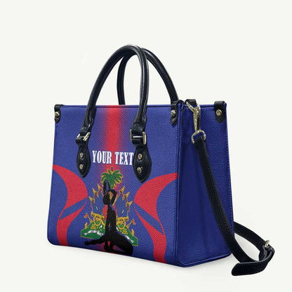 Afro-Haitians Pride Personalized Leather Bag Neg Marron Haitian Heritage